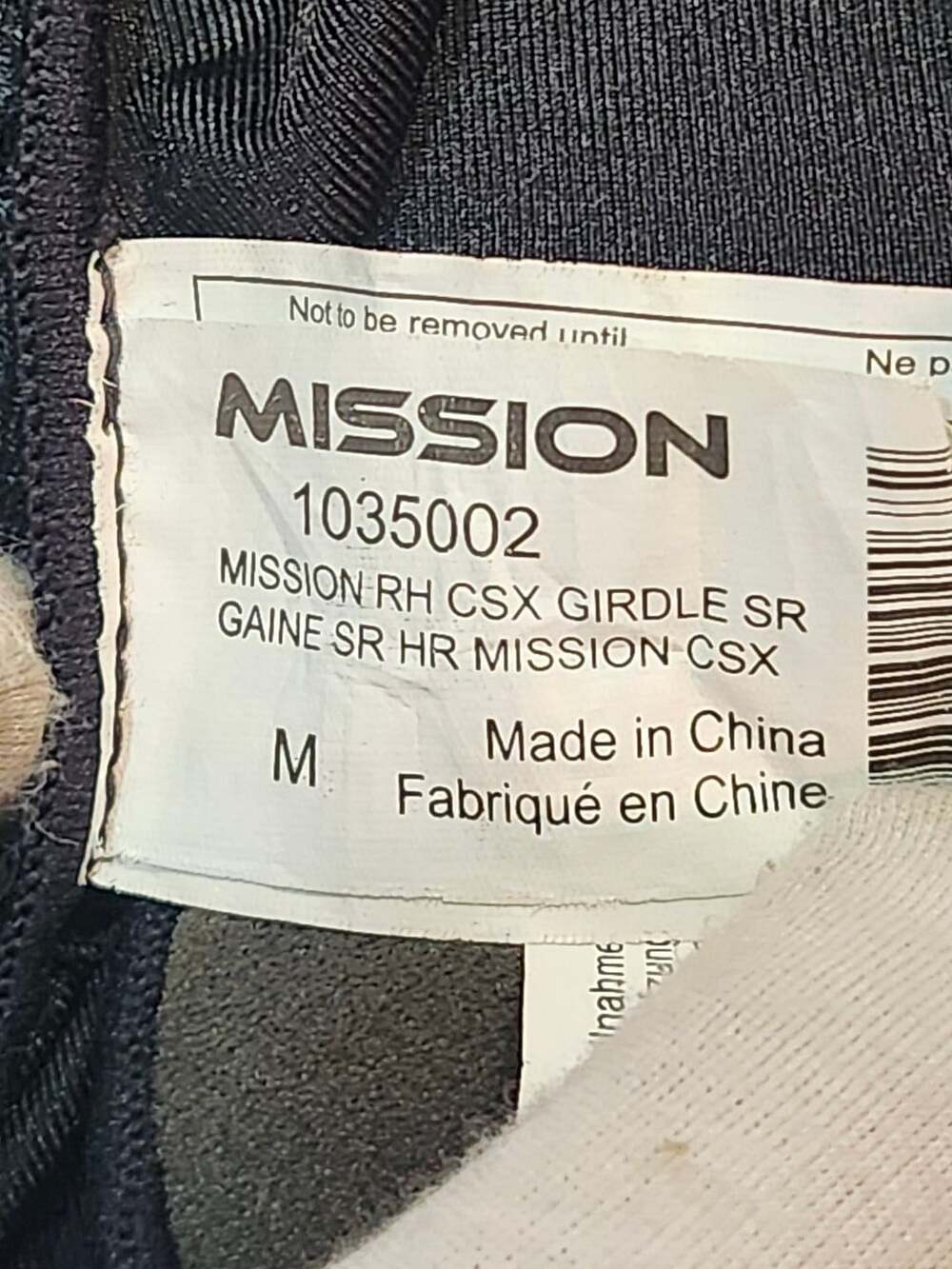 Mission RH CSX Girdle SR Size M